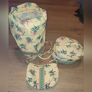 Vera Bradley Retired HOPE pattern 3pc Set